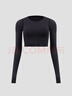 lululemon丨Ebb to Street 女士運動(dòng)長(cháng)袖 T 恤 LW3DZNS 黑色 XS /4 曬單實(shí)拍圖