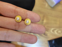 萃華足金999黃金珍珠耳釘時(shí)尚百搭女耳飾送女朋友老婆生日紀念日禮物 金重約3.5g【活動(dòng)品不支持七天無(wú)理由退貨】 曬單實(shí)拍圖
