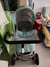 吉寶寶（JBBCN）嬰兒推車(chē)可坐可躺減震高景觀(guān)嬰兒車(chē)0-3歲 一鍵折疊安全提籃 【提籃款+安全座椅】瑩灰綠 曬單實(shí)拍圖
