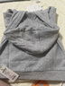babylove男女寶寶外套春秋洋氣百搭上衣兒童連帽運動服休閑外出服 淺麻灰 90 曬單實拍圖