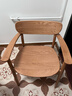 無(wú)印良品（MUJI）白橡實(shí)木椅 OA 白橡木風(fēng)格 休閑椅 書(shū)桌椅 學(xué)習椅 帶扶手OA：長(cháng)59.5*寬53.5*高76cm 曬單實(shí)拍圖