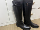 百麗（Belle）牛皮周雨彤同款雙子星騎士女冬季商場(chǎng)款長(cháng)靴B9V1DDG5預售 牛皮升級版-黑色【周雨彤/章若楠/張小婉同款】 35 曬單實(shí)拍圖