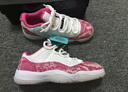 aj11 Low 喬11 蛇紋 粉蛇 黃蛇 藍蛇 低幫籃球鞋男女鞋CD6846-002 aj11粉蛇紋 36 曬單實拍圖