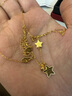潮宏基 星星5G黃金項鏈女足金套鏈頸飾輕奢高級感送女友生日禮物 計價(jià) 3.05g 鏈長(cháng)約42cm+延長(cháng)鏈 曬單實(shí)拍圖