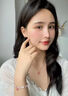 S999足銀桃花項鏈女原創(chuàng  )設計吊墜骨鏈送女友送閨蜜生日禮物銀項鏈 S999足銀玫瑰金/項鏈+蝴蝶結禮盒 曬單實(shí)拍圖