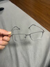 Taro見(jiàn)龍卸甲 5.8克日本超輕純鈦男潮極簡(jiǎn)方框商務(wù)近視拼色眼鏡框架 槍銀色 不配鏡片 曬單實(shí)拍圖