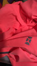 后益（HOII）美膚防曬罩衫連袖披肩臺灣遮陽(yáng)防紫外線(xiàn)冰絲透氣短版防曬衣附面罩 短版外套【紅色】 曬單實(shí)拍圖