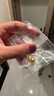 沃爾金足金999鈴蘭花吊墜diy項鏈3D硬金掛墜鎖骨鏈墜子送女友送七夕禮物 鈴蘭花0.5g（送合金鏈）多退少補 曬單實拍圖