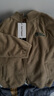 暇步士（Hush Puppies）童裝兒童外套春裝新款兒童外套針織雙搖粒絨時(shí)尚休閑外套 燕麥卡其A款 155 cm 曬單實(shí)拍圖