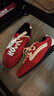 馬登極速賽車(chē)鞋男生復古紅色經(jīng)典德訓鞋女薄底健身運動(dòng)休閑板鞋子 紅色 【騏驥紅賽車(chē)鞋/情侶款女款紅色為紅色鞋帶】 42 曬單實(shí)拍圖