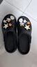 名創(chuàng  )優(yōu)品（MINISO）洞洞鞋男女夏季外穿涼鞋防滑厚底踩屎感包頭涼拖鞋 黑色+海洋星星 曬單實(shí)拍圖