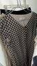 范思藍恩黑白格子V領(lǐng)連衣裙女夏2025新款木耳邊復古減齡短裙2842 黑白格子 L 曬單實(shí)拍圖