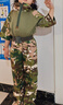 兒童軍訓迷彩服蛙服套裝特夏季長(cháng)袖男女童種兵服裝夏令營(yíng)演出服 CP蛙服短袖 120 【適合身高115-125厘米】 曬單實(shí)拍圖