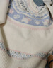 森馬（Semir）毛衣女冬小狗費爾島寬松插肩袖衣服2025新款甜美俏皮軟糯毛衫 白藍色調(diào)00318 M 曬單實拍圖