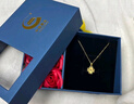 中國黃金CHINA GOLD四葉草黃金項鏈女足金花朵吊墜教師節禮物送女老師老婆生日實(shí)用 京速達-足金心念四葉草吊墜【贈S925鏈】 曬單實(shí)拍圖