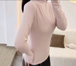 森馬（Semir）長(cháng)袖T恤女半高領(lǐng)吸濕發(fā)熱抗菌2024冬緊身抓絨打底衫109724101001 曬單實(shí)拍圖