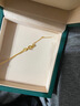 GLTEN925銀項鏈女2025新款素鏈金色萬(wàn)能十字鏈生日禮物輕奢小眾送女友 曬單實(shí)拍圖