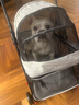 獵吶寵物推車(chē)外出手推車(chē)遛狗車(chē)小狗小型可折疊輕便貓咪狗狗專(zhuān)用小推車(chē) 灰白色 曬單實(shí)拍圖