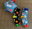 Happy Socks童襪春夏棉襪假日禮物中筒襪2雙裝禮盒 假日禮物禮盒 2雙 均碼 4-6Y 曬單實(shí)拍圖