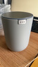 EKO桌面垃圾桶 家用帶蓋時(shí)尚創(chuàng  )意圓形搖蓋茶幾車(chē)載垃圾筒 9206 煙雨灰-【2.2L】 小號垃圾桶 曬單實(shí)拍圖