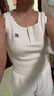 FILA斐樂(lè )女士運動(dòng)背心楊冪同款2025新品時(shí)尚黑色修身針織背心 云白-WT L 170/88A/L 曬單實(shí)拍圖