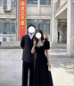 黑色晚禮服裙女宴會(huì )氣質(zhì)輕奢小眾高端法式赫本風(fēng)藝考禮高級感 黑色短袖 長(cháng)款  綁帶款 2XL 曬單實(shí)拍圖