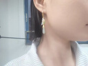 伊夢嬌和田玉耳飾玉石水滴耳墜蝴蝶耳環(huán)掛墜國風(fēng)古風(fēng)情人節(jié)禮物送女友 【和田玉】舞蝶耳鉤 曬單實(shí)拍圖