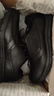 斯凱奇（Skechers）男鞋夏季商務(wù)休閑皮鞋流行正裝鞋軟底緩震舒皮鞋77156 黑色/BLK 43 曬單實(shí)拍圖