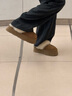 UGG秋季女士包頭厚底LOGO松緊帶休閑懶人毛毛鞋 1113474 CHE | 栗色 36 曬單實(shí)拍圖