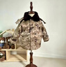 新款兒童裝迷彩棉大衣加厚男女童幼兒小學(xué)生軍大衣防寒保暖棉襖 L款 120 曬單實(shí)拍圖