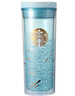 星巴克（Starbucks）星巴克微藍韻律款雙層咖啡杯400ml(企業(yè)采）情人節畢業(yè)禮物 曬單實(shí)拍圖