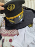 云薔兒童飛行員衣服 空軍空少服裝男童飛行員制服男女童少兒機長(cháng)表演 外套＋短袖襯衣＋褲子＋帽子＋領(lǐng) 130cm 曬單實(shí)拍圖