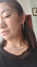 締晶大圈環(huán)耳環(huán)女士990足銀耳圈環(huán)耳釘圓圈耳飾歐美風夸張輕奢首飾品 曬單實拍圖