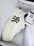 FN男鞋秋季2025新款男士透氣小白鞋青年防滑軟底休閑運動(dòng)鞋增高板鞋 米白黑 39 (245mm) 【標準運動(dòng)鞋尺碼】 曬單實(shí)拍圖