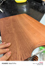 雙槍烏金檀菜板 百年齡整木砧案板家用切菜食品抗菌防霉實(shí)木40*27*2.5 曬單實(shí)拍圖