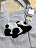 野獸派家居（tbh）野獸派帆布袋PANDA POMPOM熊貓系列手提袋全棉刺繡購物袋 熊貓嘭嘭 PANDA POMPOM 帆布袋 曬單實(shí)拍圖