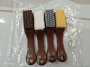 夢(mèng)庭 文玩刷子棋盤(pán)格萬(wàn)毛特硬毛刷納米拋光上色金剛橄欖核桃打磨4件套 曬單實(shí)拍圖