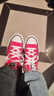 匡威（Converse）官方 All Star男女低幫帆布鞋西瓜紅玫紅色A06569C A06569C 36.5 曬單實拍圖