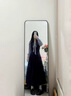 韓璐嬌（hanlujiao）法式假兩件藍色長(cháng)袖連衣裙子女2025秋季新款學(xué)院風(fēng)絕美氣質(zhì)長(cháng)裙子 藏藍色 M 曬單實(shí)拍圖
