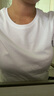 優(yōu)衣庫女裝SUPIMA COTTON圓領(lǐng)T恤短袖打底內搭474408 00 白色 M /160/84A 曬單實(shí)拍圖