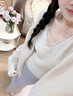 南木熊兩件套毛衣女輕薄針織衫開(kāi)衫外套春秋季長(cháng)袖上衣外搭高級感內搭 杏色蕾絲兩件套【80-120斤】 曬單實(shí)拍圖