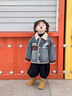 G.DUCKKIDS小黃鴨童裝男童牛仔外套秋冬加絨加厚中小兒童衣服帥氣男寶寶冬裝 牛仔藍 110 建議4~5歲【100-110cm】cm 曬單實(shí)拍圖