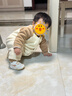 江博士秋季男女?huà)雰簩殞毿?簡(jiǎn)約拼色加絨步前鞋 休閑透氣魔術(shù)貼幼兒童鞋 米色 加絨 19 腳長(cháng)約10.7-11.3 曬單實(shí)拍圖