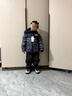 Levi's【防潑水】李維斯兒童羽絨服男童2025冬季新款外套童裝 深寶藍色 建議拍大一碼 120 /60 充絨量100g【建議身高110-116cm】 曬單實(shí)拍圖