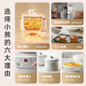 小熊（Bear）燉盅 電燉鍋 燕窩燉盅 隔水燉鍋 寶寶輔食嬰兒bb煲迷你煮粥煲湯鍋小容量白瓷 DDZ-A08Q6 0.8L 曬單實(shí)拍圖