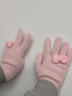 途尊少女心泡泡蝴蝶結手套網(wǎng)紅可愛(ài)保暖冬季防寒防凍毛絨學(xué)生騎行騎車(chē) 泡泡蝴蝶結【粉色+藍色兩雙裝】 曬單實(shí)拍圖