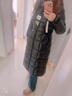 高梵黑金鵝絨服女王4.0九格女士長(cháng)款時(shí)尚冬季羽絨服 高定女王黑 M 曬單實(shí)拍圖