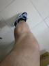 EXUELING男鞋2025新款春夏休閑運(yùn)動(dòng)工作上班皮面防水防滑勞保老爹鞋子男 黑灰 42 (260mm) 曬單實(shí)拍圖