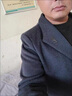 羅蒙ROMON毛呢外套男加絨加厚秋冬季潮流修身英倫風(fēng)小西裝爸爸單西潮 7245#黑色 2XL 【150-170斤】 曬單實(shí)拍圖