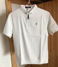 花花公子（PLAYBOY）短袖T恤男2025夏季冰絲男士立領(lǐng)休閑POLO衫高端上衣服 白色 3XL 曬單實(shí)拍圖